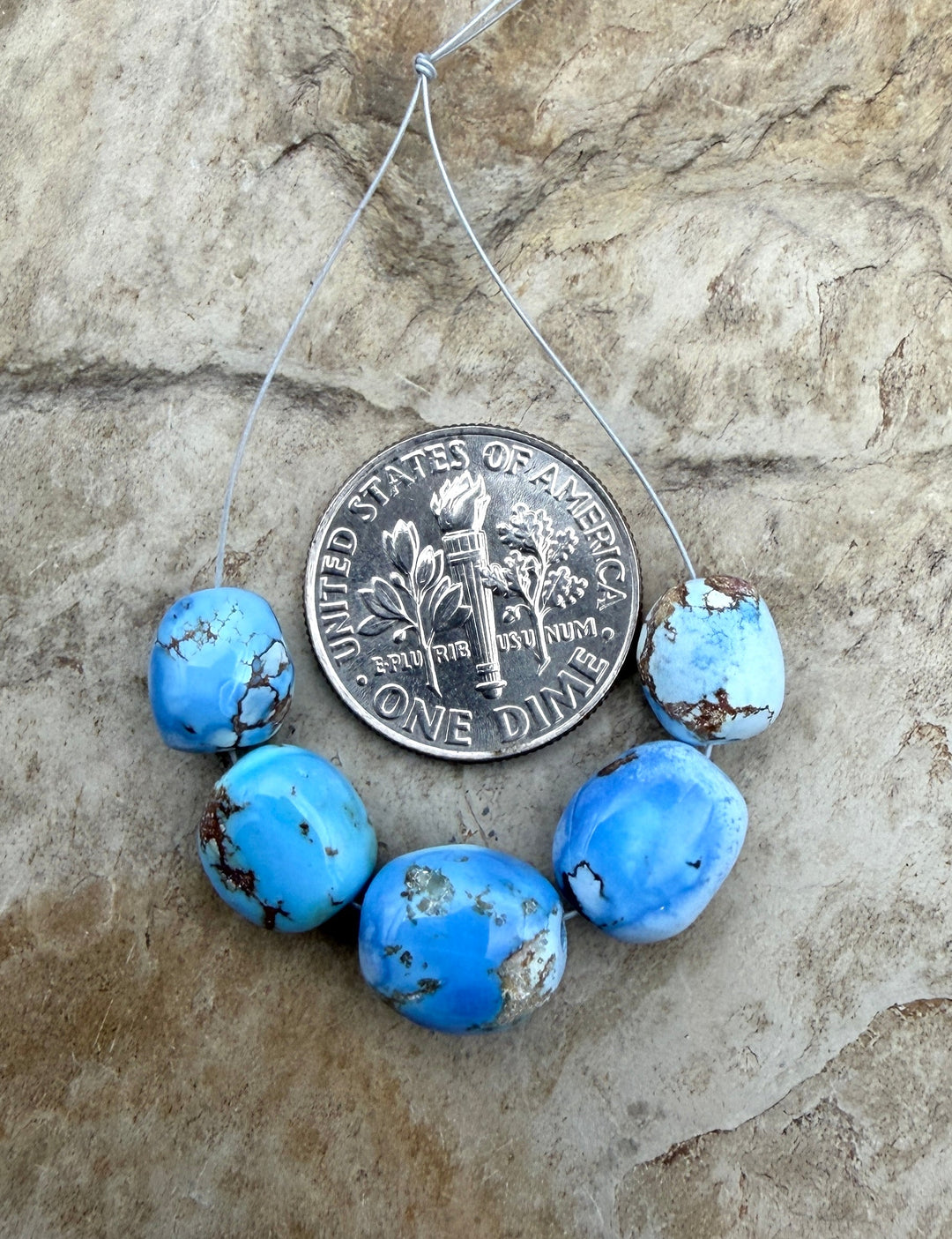 RARE AA+ Golden Hills Turquoise (Kazakhstan) Large Rounded