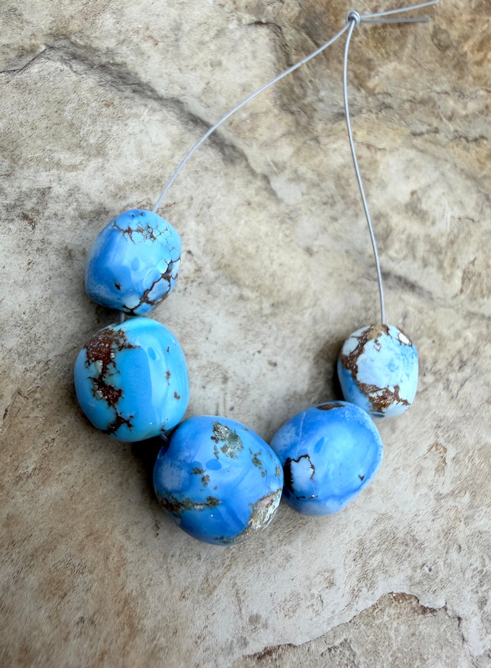 RARE AA+ Golden Hills Turquoise (Kazakhstan) Large Rounded