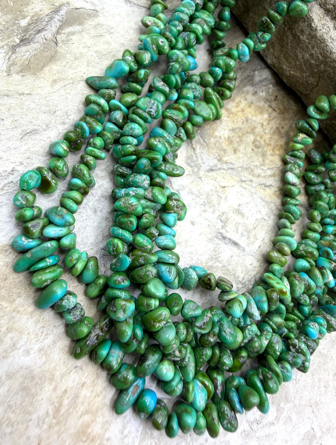 RARE AA+ Sonoran Gold Turquoise (Mex) 4mm Nugget Beads