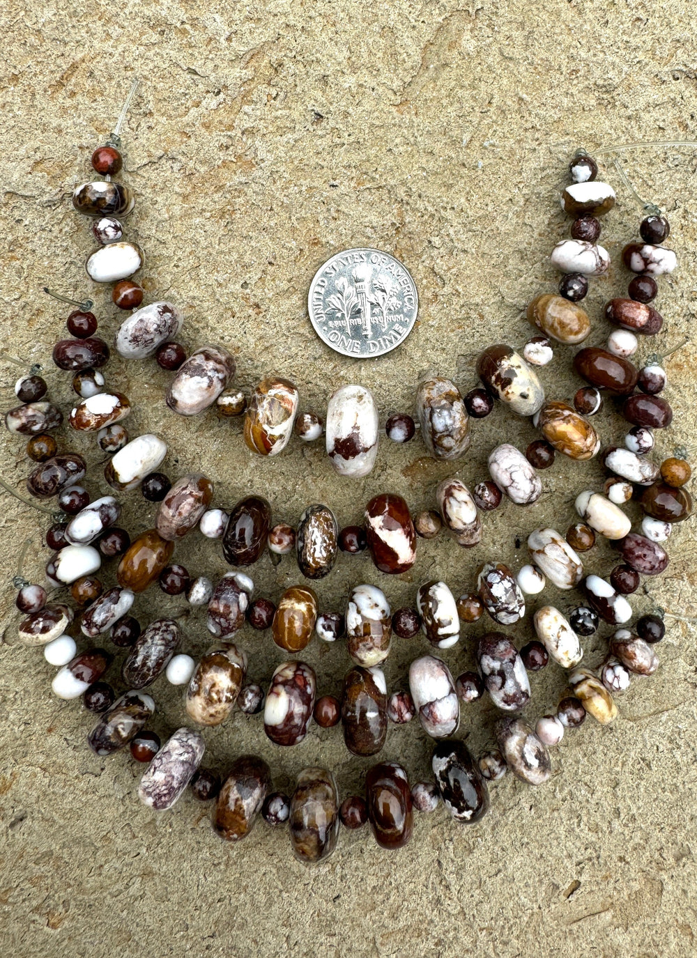 RARE AAA + Arizona Wild Horse 10-14 inch Rondelle Beads