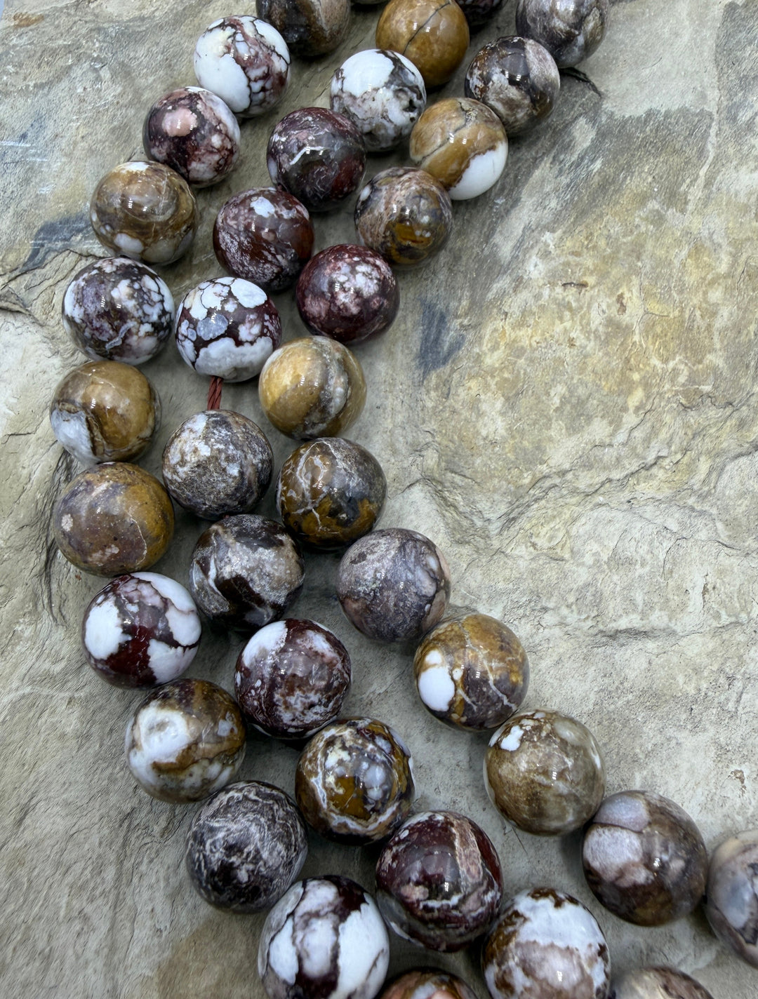 RARE AAA+ Arizona Wild Horse 12mm Round Beads Strand 8 inch