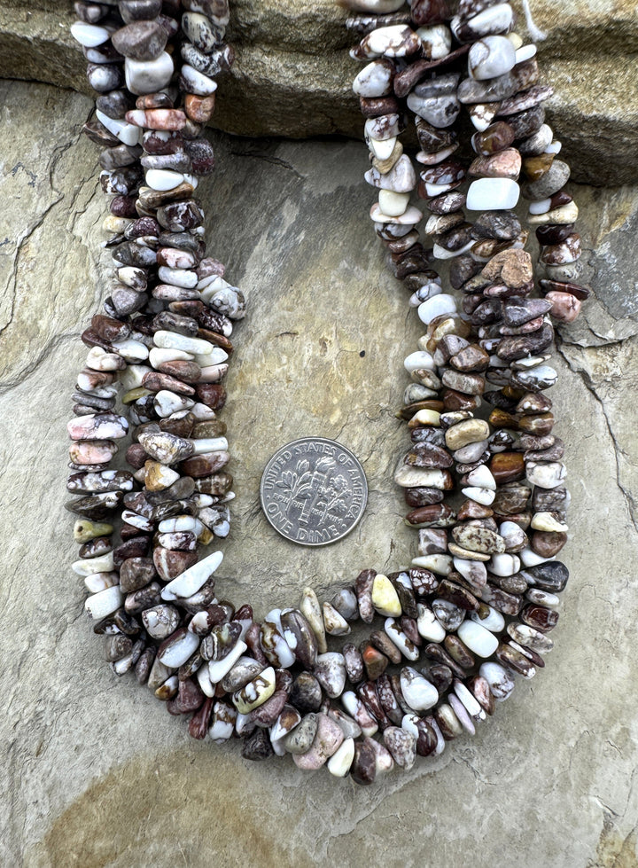 RARE AAA + Arizona Wild Horse 4-6mm Chip Beads Strand 18