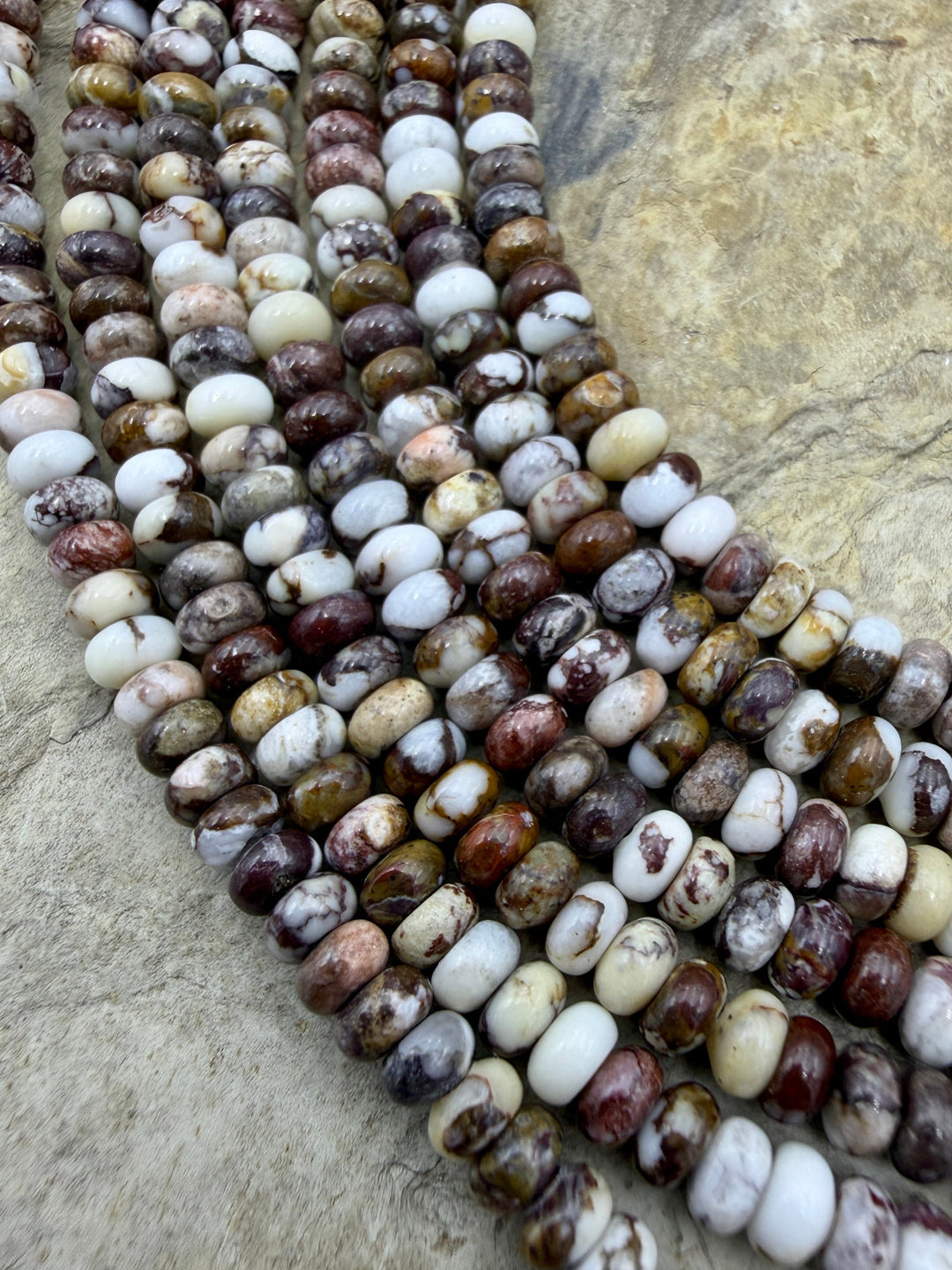 RARE AAA+ Arizona Wild Horse 4mm Rondelle Beads Strand 8
