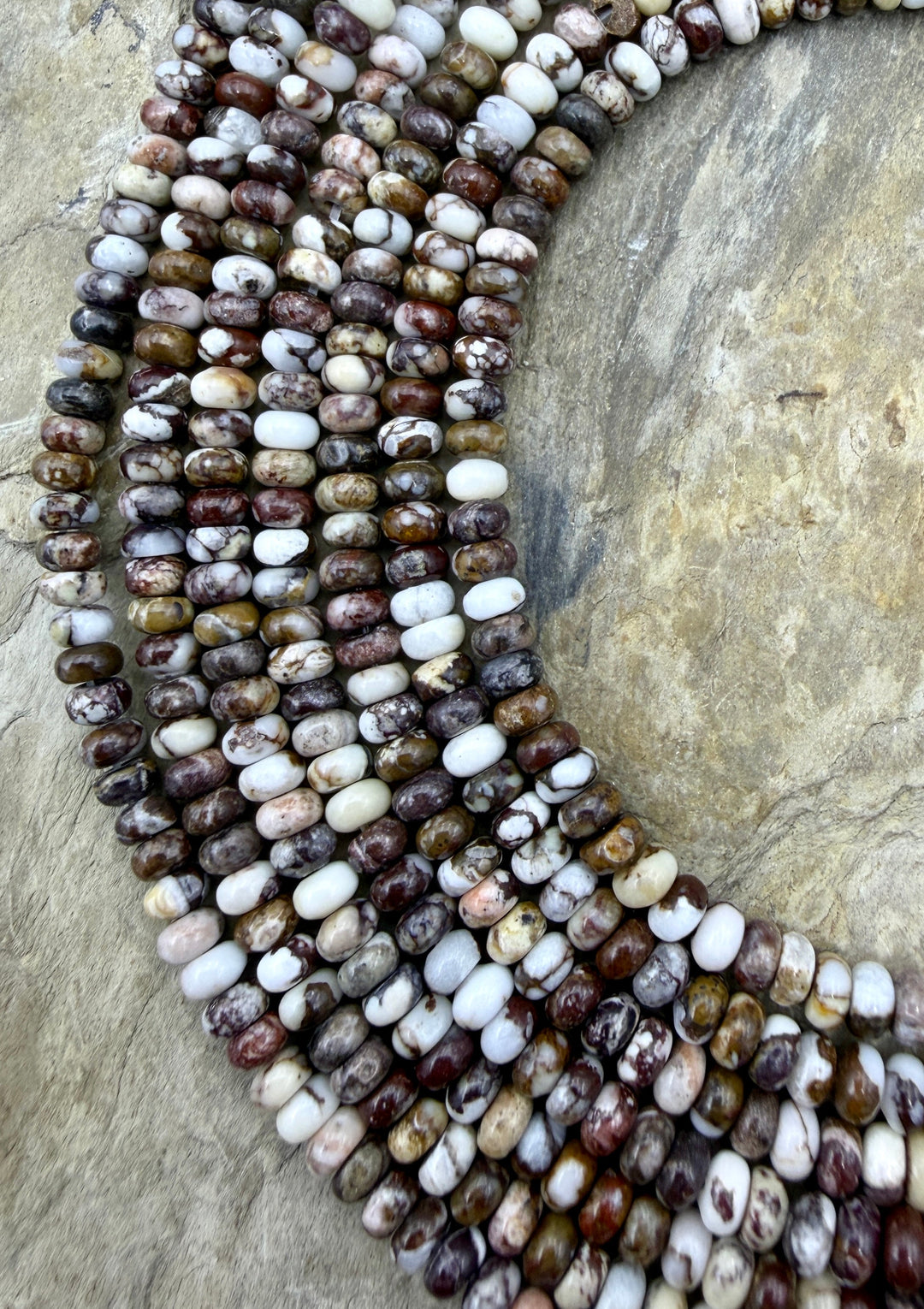 RARE AAA+ Arizona Wild Horse 4mm Rondelle Beads Strand 8