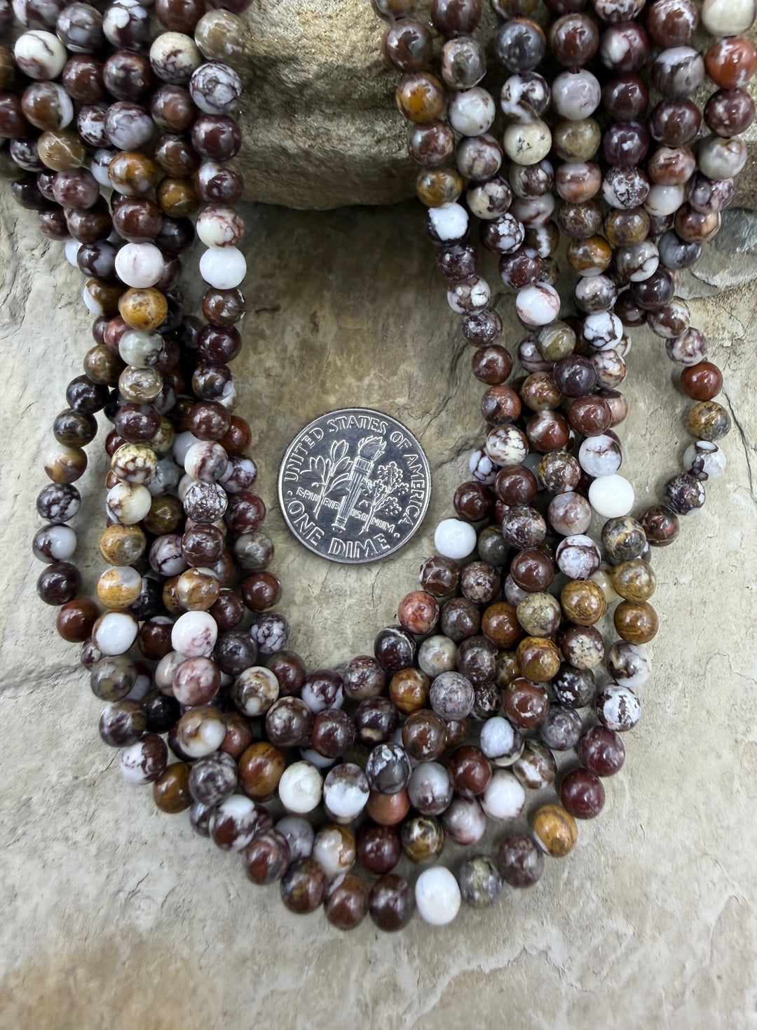 RARE AAA+ Arizona Wild Horse 4mm Round Beads Strand 16 inch