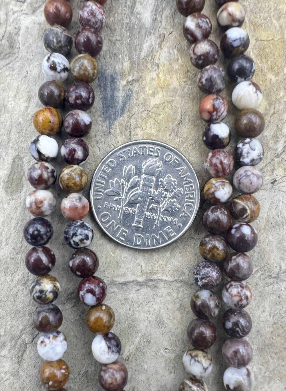 RARE AAA + Arizona Wild Horse 4mm Round Beads Strand 8 inch