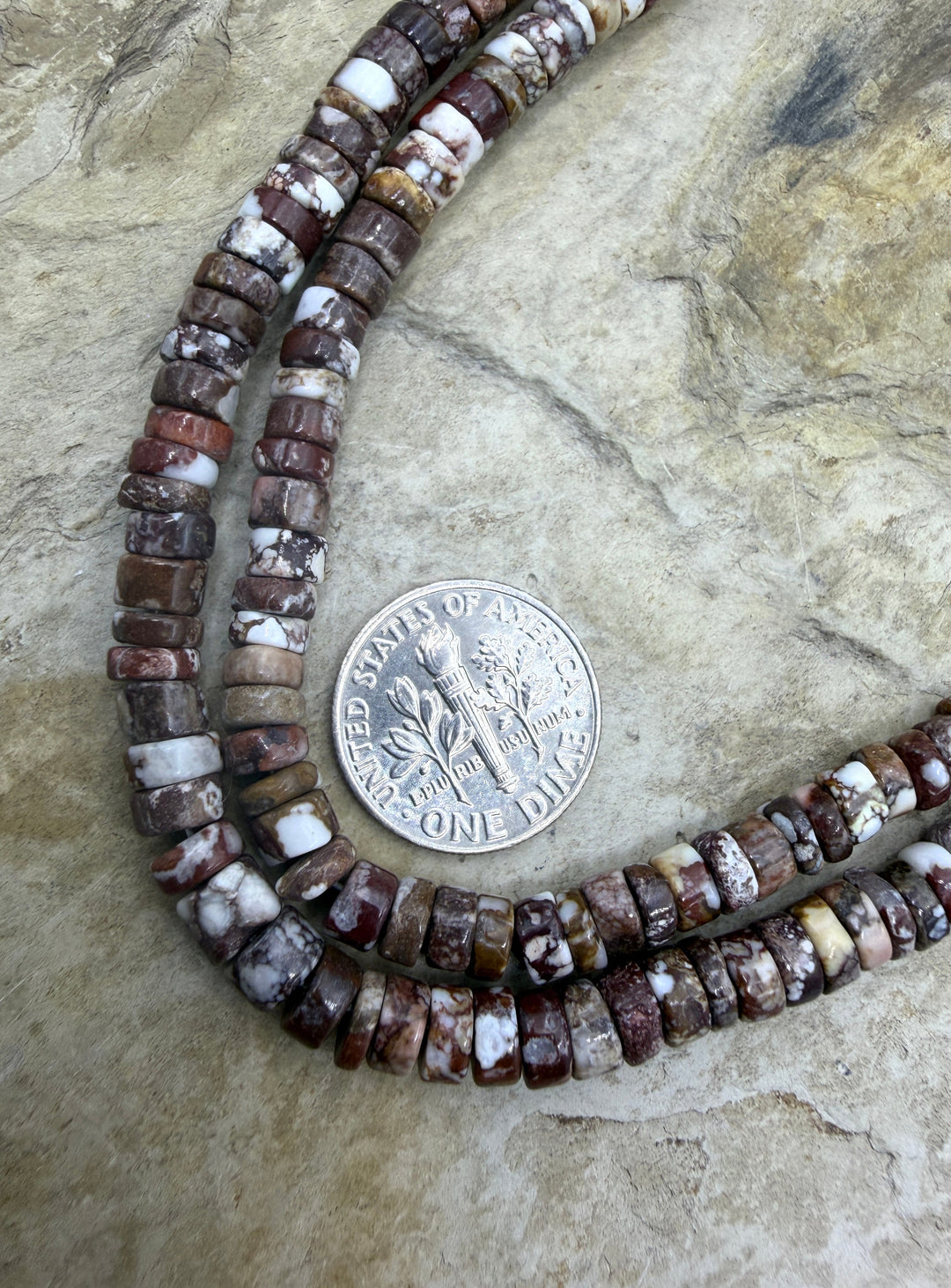 RARE AAA+ Arizona Wild Horse 5mm Heishi Beads Strand ONE 16