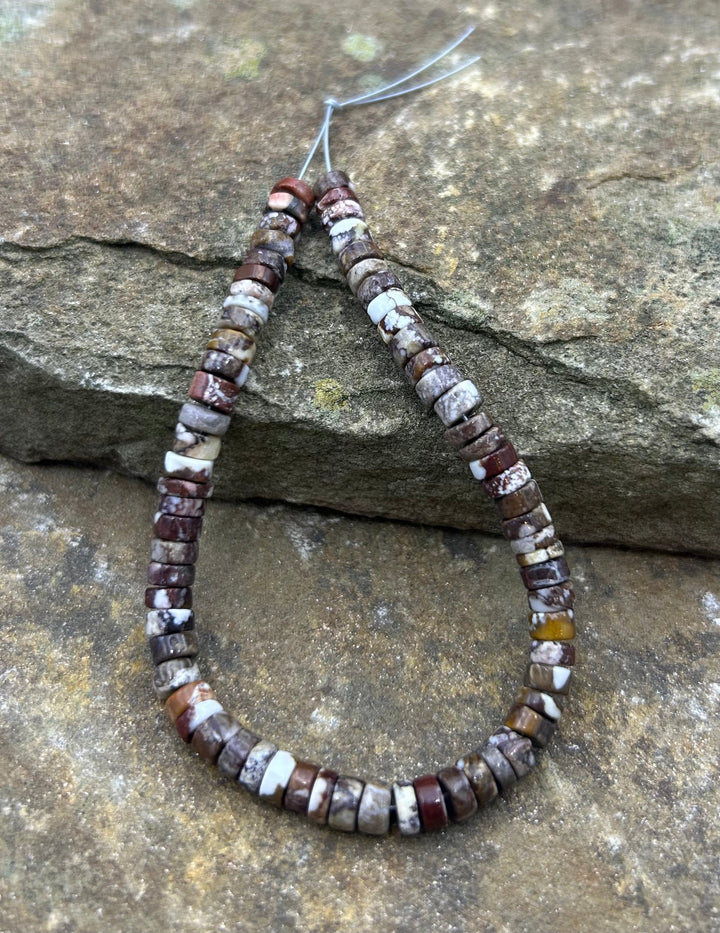 RARE AAA+ Arizona Wild Horse 5mm Heishi Beads Strand ONE 8