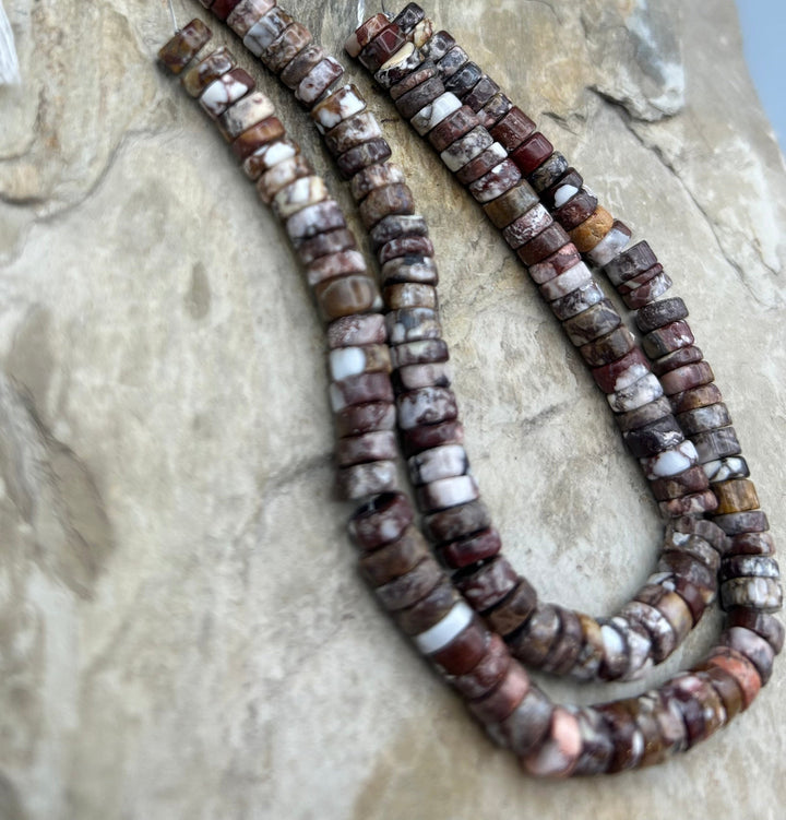 RARE AAA+ Arizona Wild Horse 5mm Heishi Beads Strand ONE 8