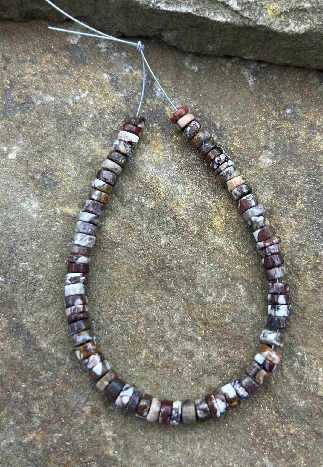 RARE AAA+ Arizona Wild Horse 5mm Heishi Beads Strand ONE 8