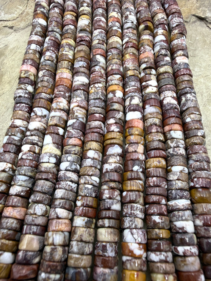 RARE AAA+ Arizona Wild Horse 6mm Heishi Beads Strand 8 inch