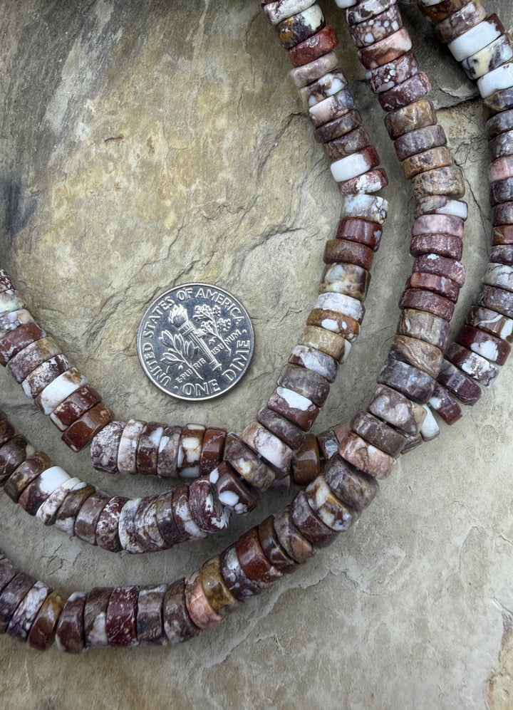 RARE AAA+ Arizona Wild Horse 7mm Heishi Beads Strand 16