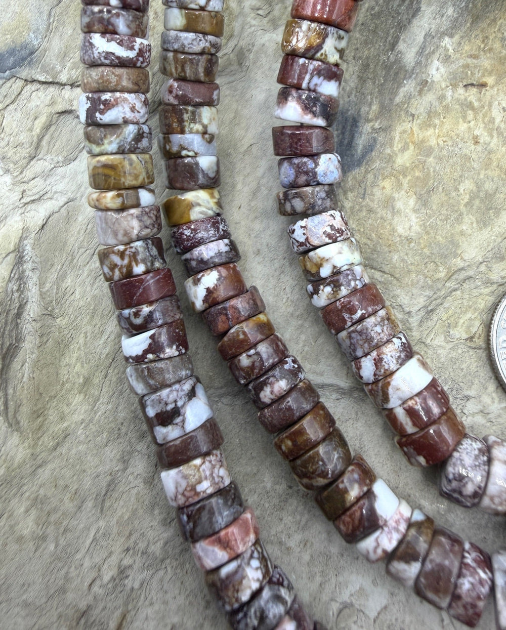 RARE AAA+ Arizona Wild Horse 7mm Heishi Beads Strand 16