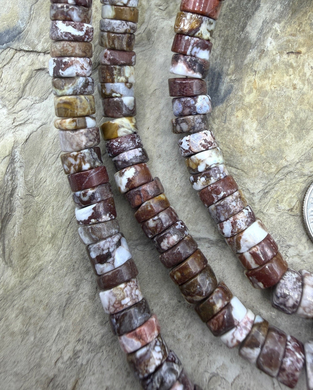 RARE AAA+ Arizona Wild Horse 7mm Heishi Beads Strand 16