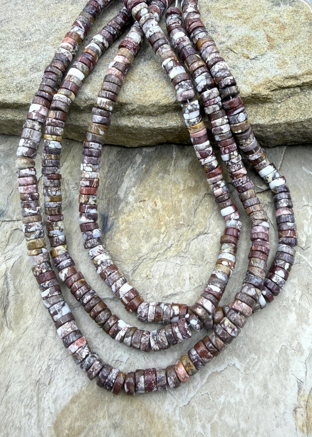 RARE AAA+ Arizona Wild Horse 7mm Heishi Beads Strand 16