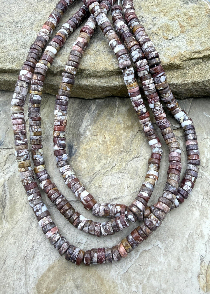 RARE AAA+ Arizona Wild Horse 7mm Heishi Beads Strand 16