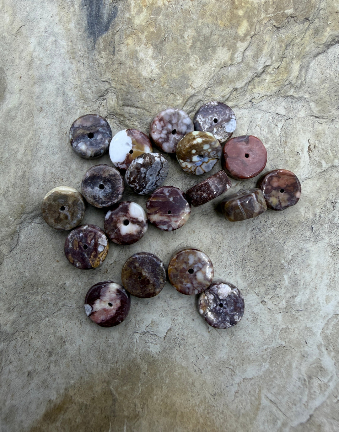 RARE AAA+ Arizona Wild Horse 7mm Heishi Beads Strand