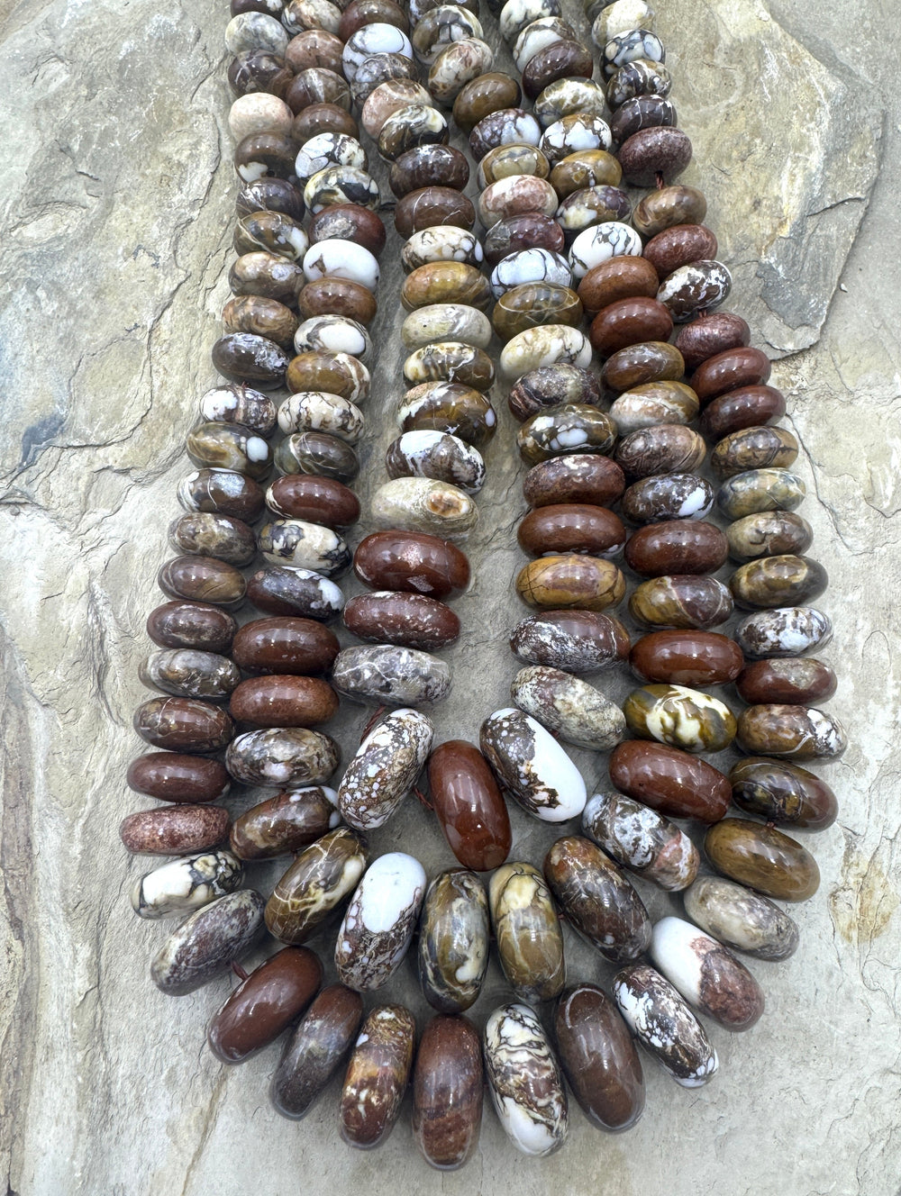 RARE AAA + Arizona Wild Horse BIG 11-18mm Rondelle Beads