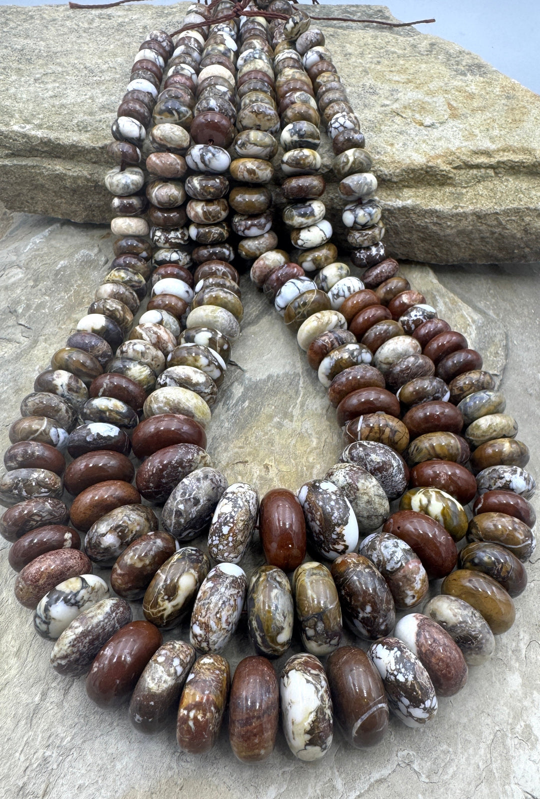 RARE AAA + Arizona Wild Horse BIG 11-18mm Rondelle Beads