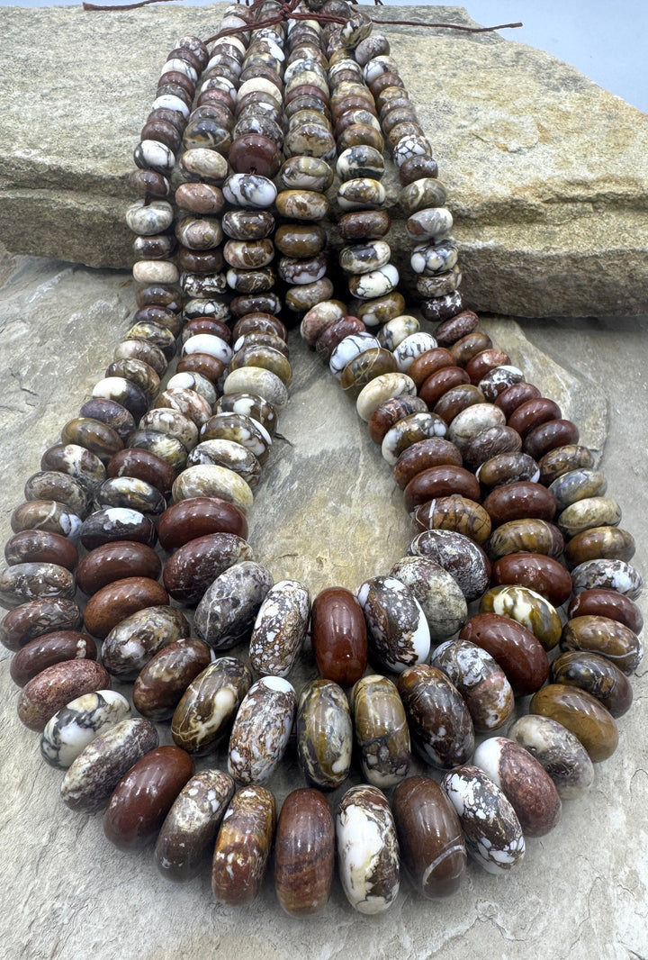 RARE AAA + Arizona Wild Horse BIG 11-18mm Rondelle Beads