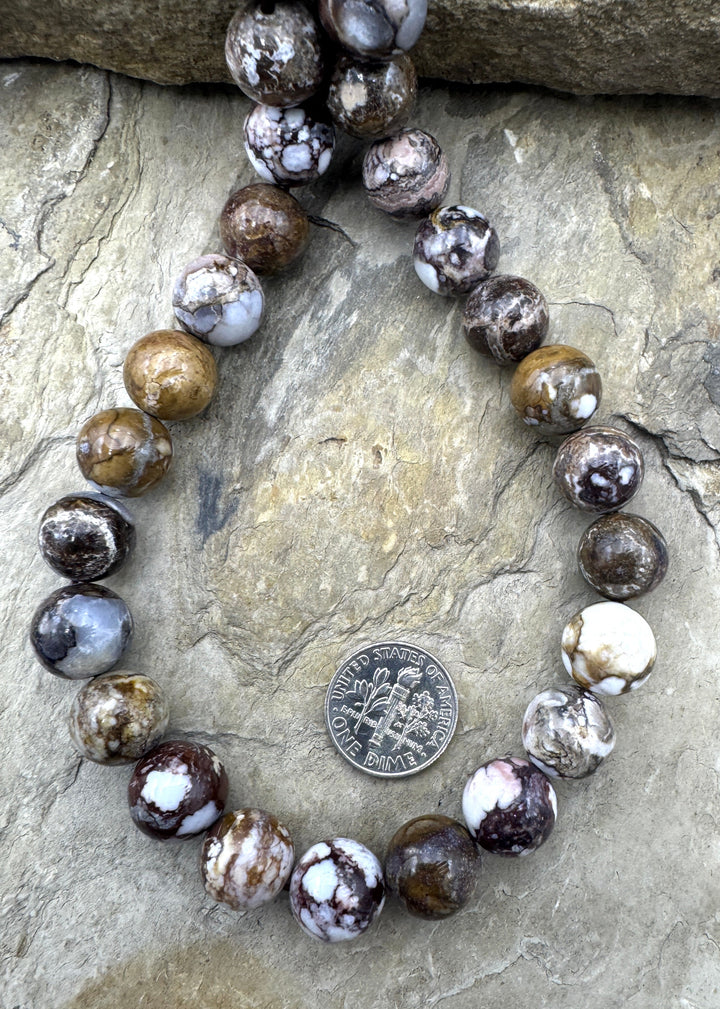 RARE AAA + Arizona Wild Horse BIG 12mm Round Bead Strand 16