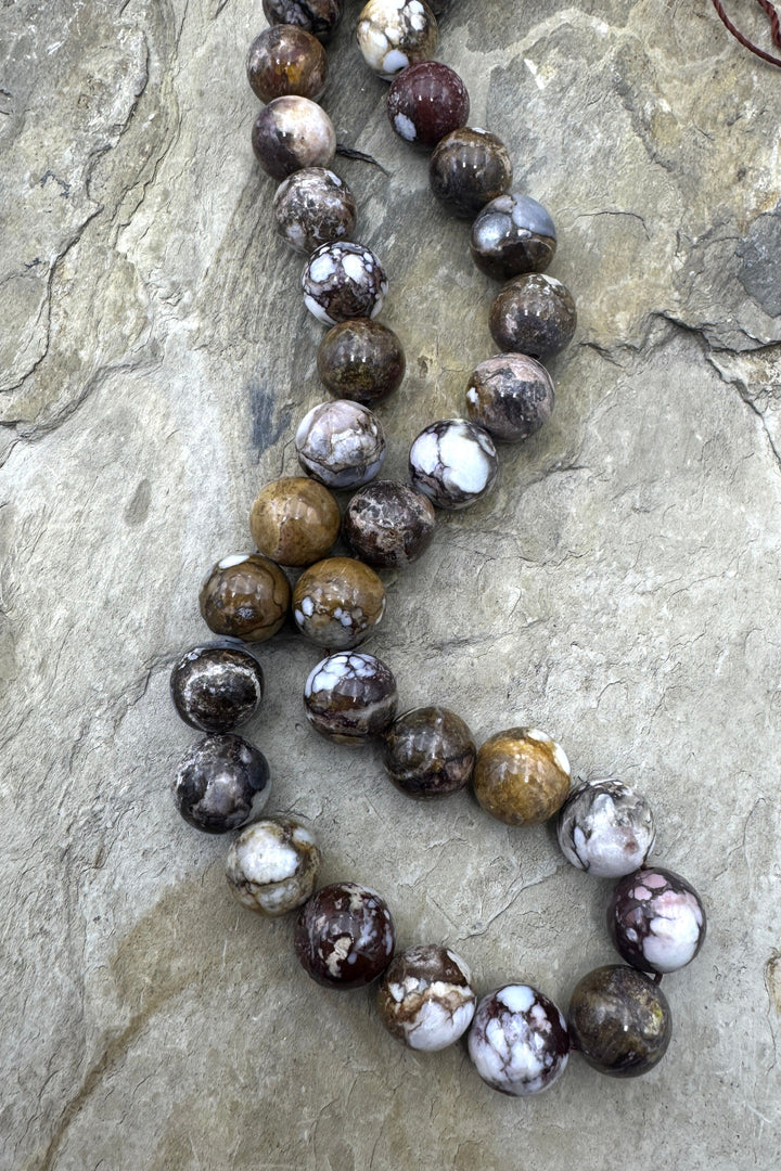 RARE AAA + Arizona Wild Horse BIG 12mm Round Bead Strand 16
