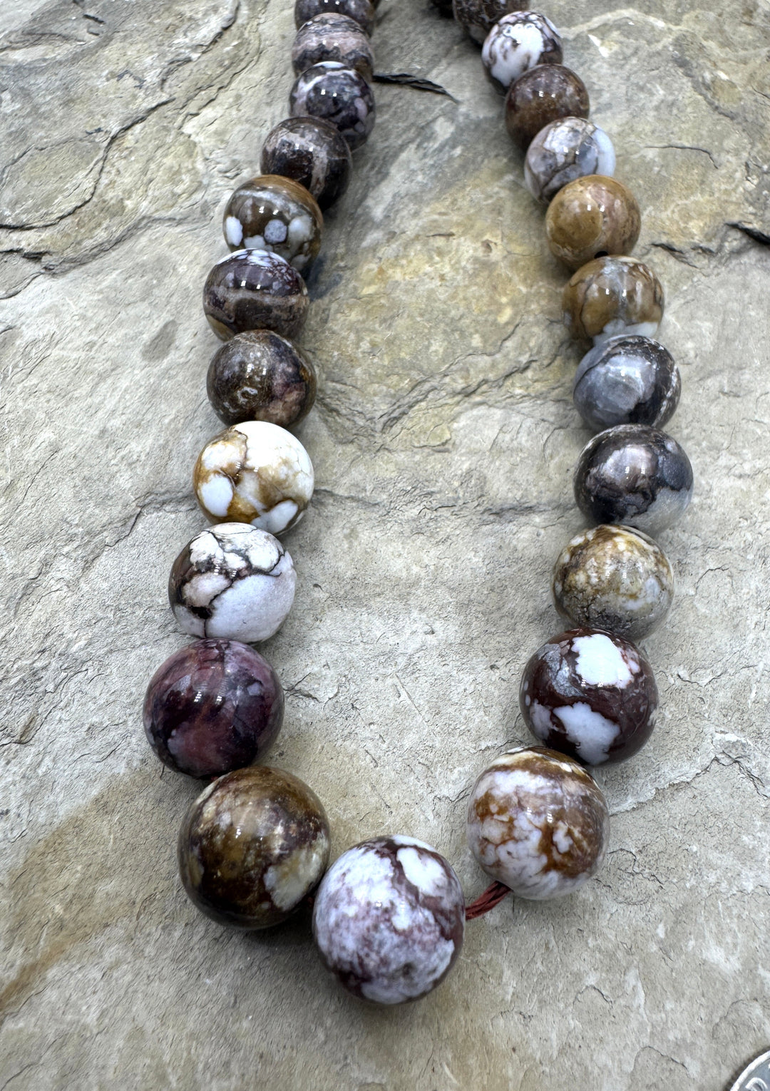 RARE AAA + Arizona Wild Horse BIG 12mm Round Bead Strand 16