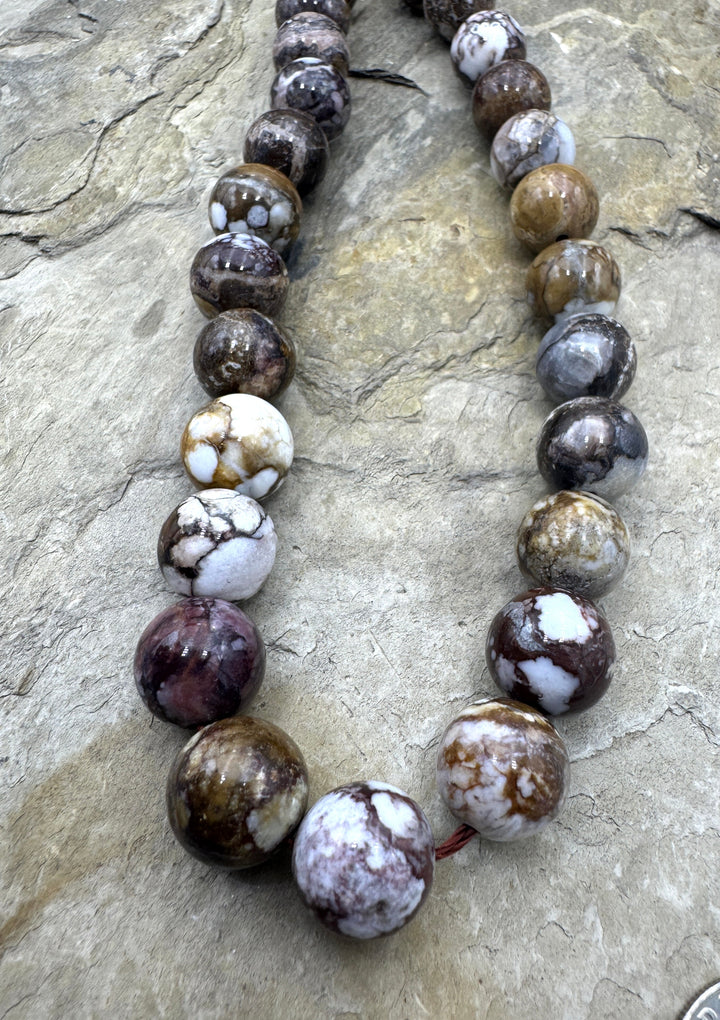 RARE AAA + Arizona Wild Horse BIG 12mm Round Bead Strand 16