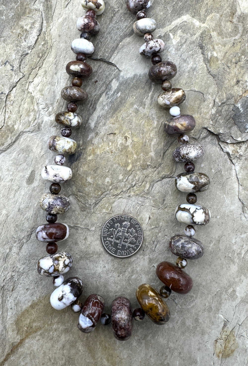 RARE AAA + Arizona Wild Horse BIG 8-15mm Rondelle Beads