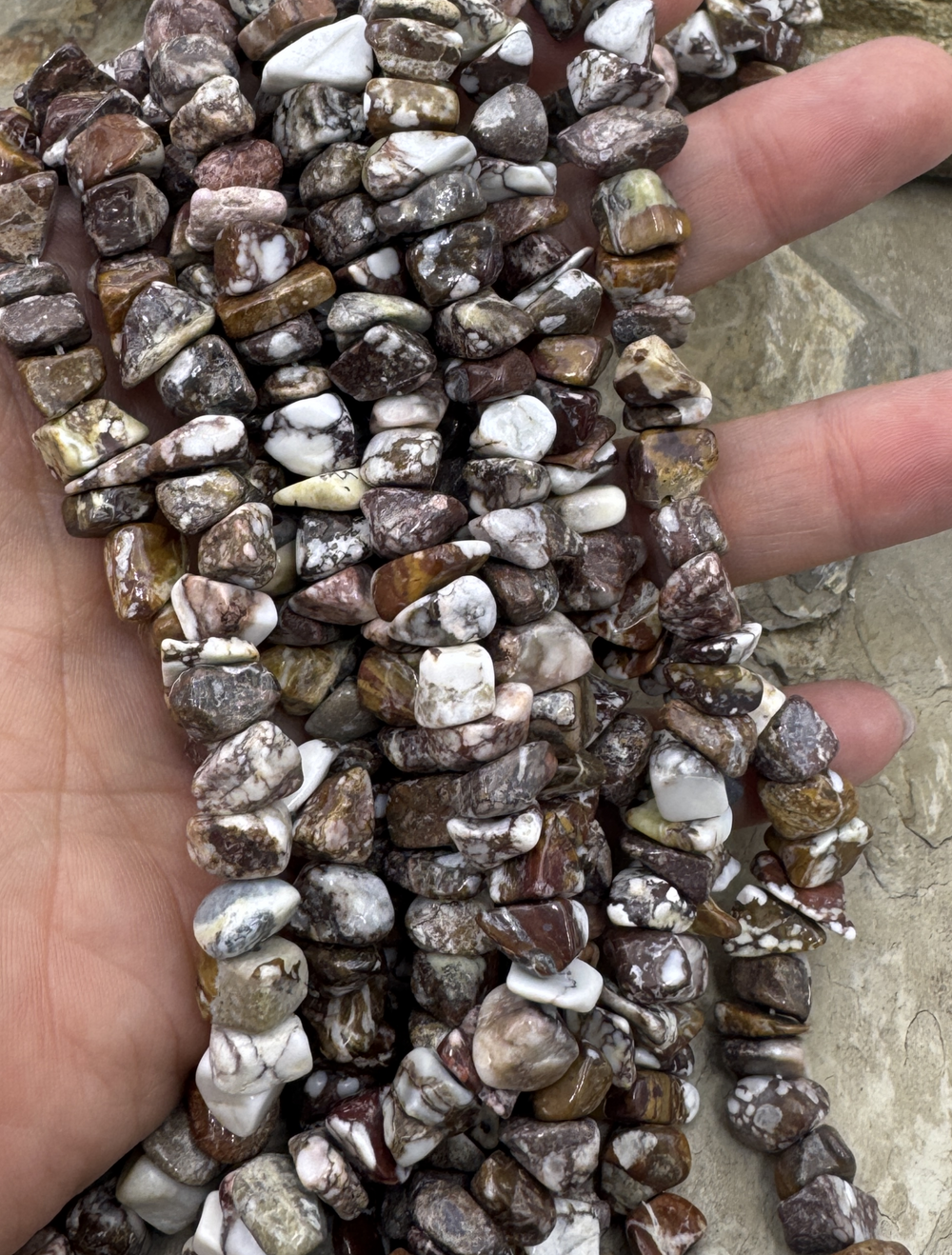 RARE AAA+ Arizona Wild Horse LARGE SIZE (7-12mm) Chip Beads
