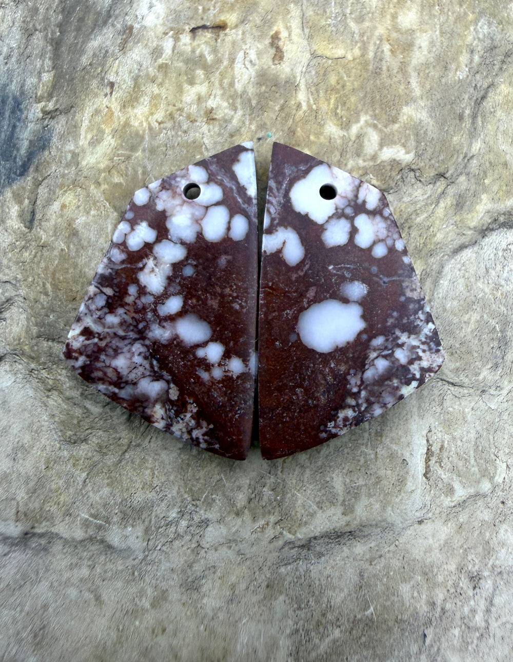 RARE AAA+ Arizona Wild Horse Matching Earring Slab Bead