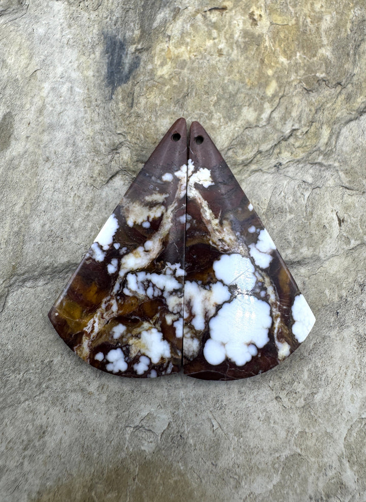 RARE AAA+ Arizona Wild Horse Matching Earring Slab Bead