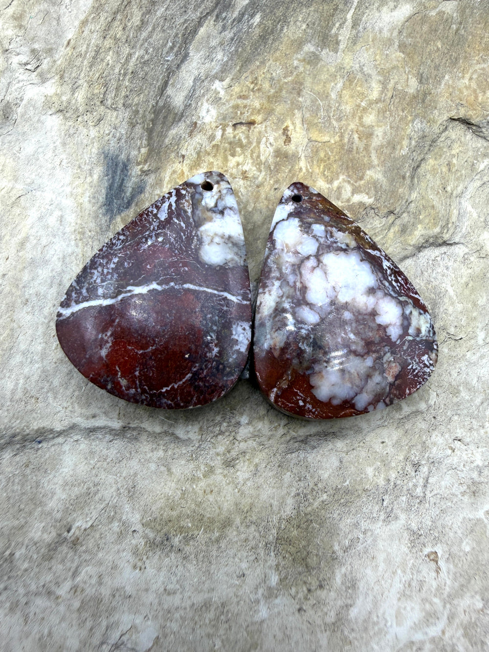 RARE AAA+ Arizona Wild Horse Matching Earring Slab Bead