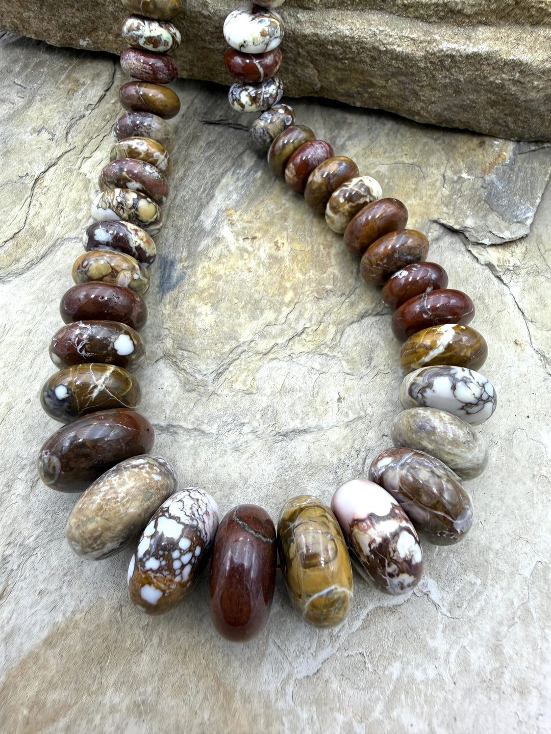 RARE AAA+ Arizona Wild Horse Rondelle Big Graduated