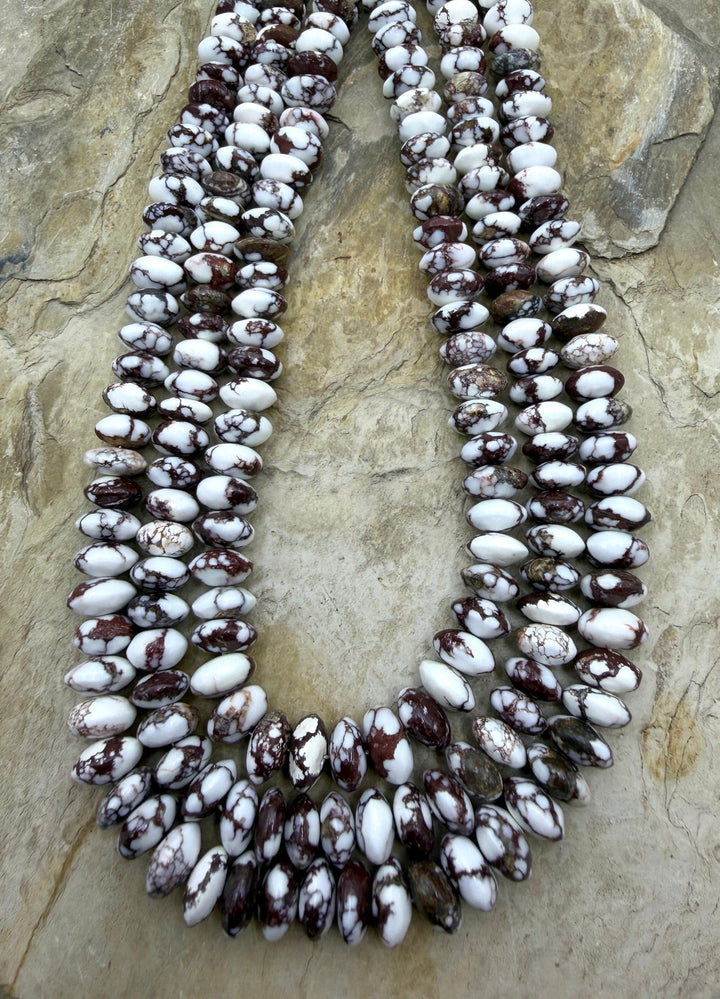 RARE AAA+ Arizona Wild Horse Saucer 10mm Beads ONE 18 inch