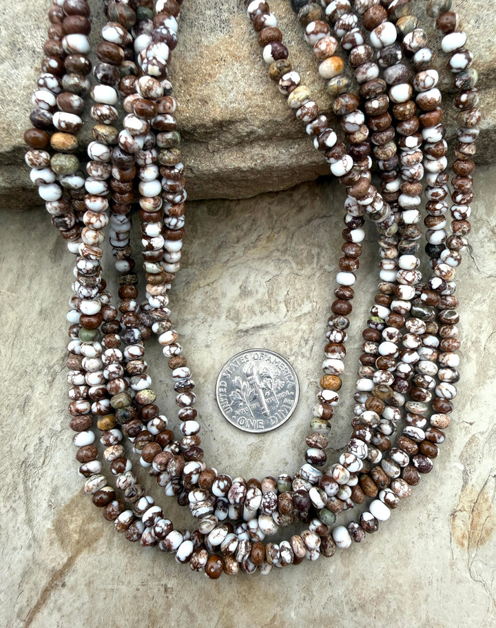 RARE AAA+ Arizona Wild Horse Small Rondelle Beads 4mm (More