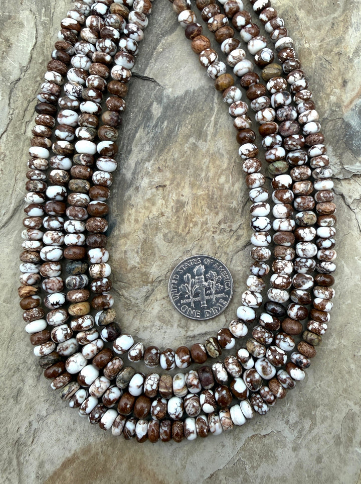 RARE AAA+ Arizona Wild Horse Small Rondelle Beads 6mm (More