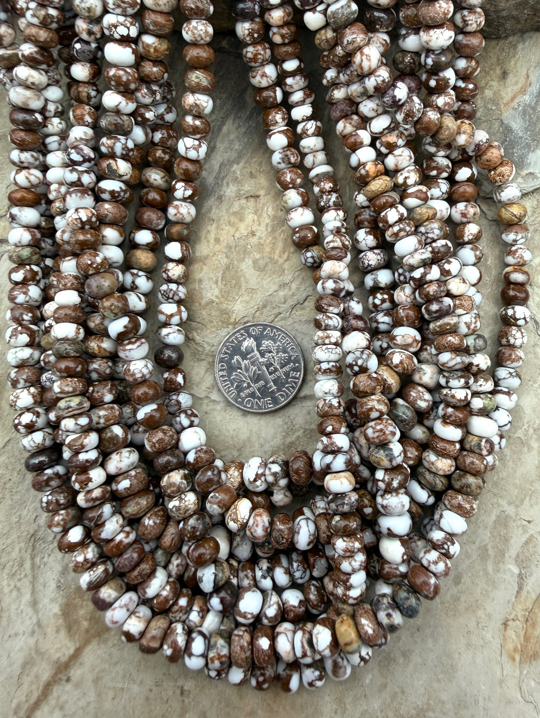RARE AAA+ Arizona Wild Horse Small Rondelle Beads 6mm (More