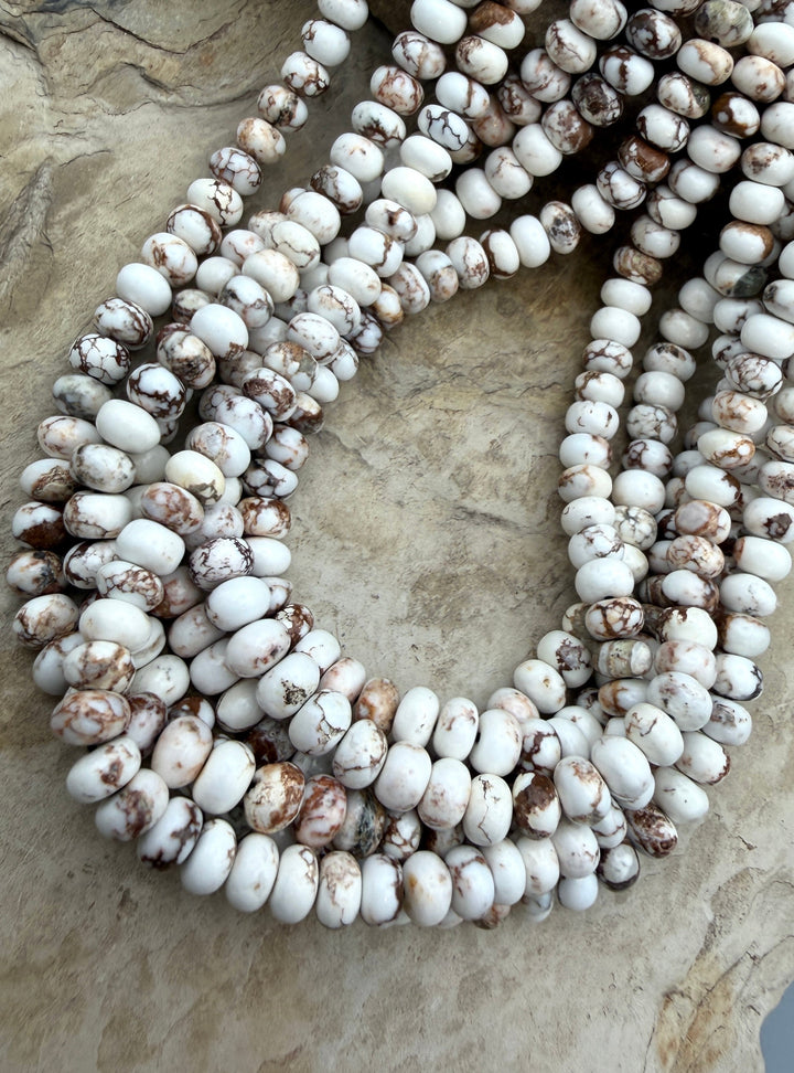 RARE AAA+ Arizona Wild Horse Small Rondelle Beads 6mm (More