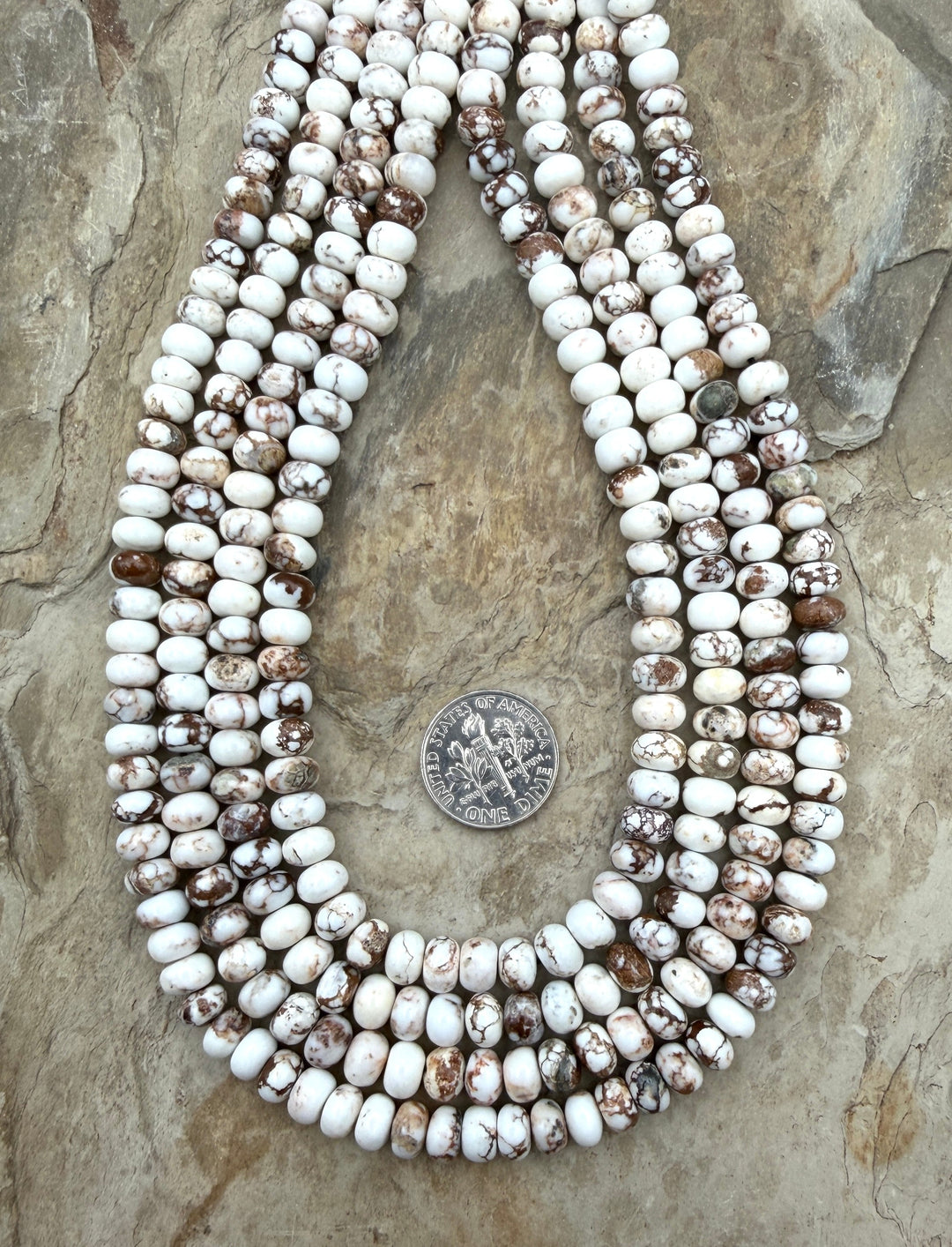 RARE AAA+ Arizona Wild Horse Small Rondelle Beads 6mm (More