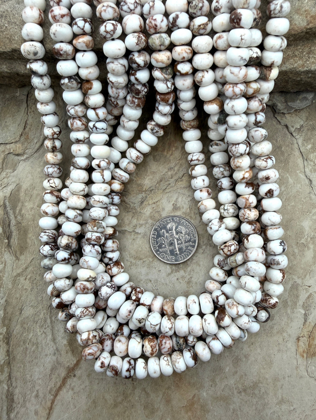 RARE AAA+ Arizona Wild Horse Small Rondelle Beads 6mm (More