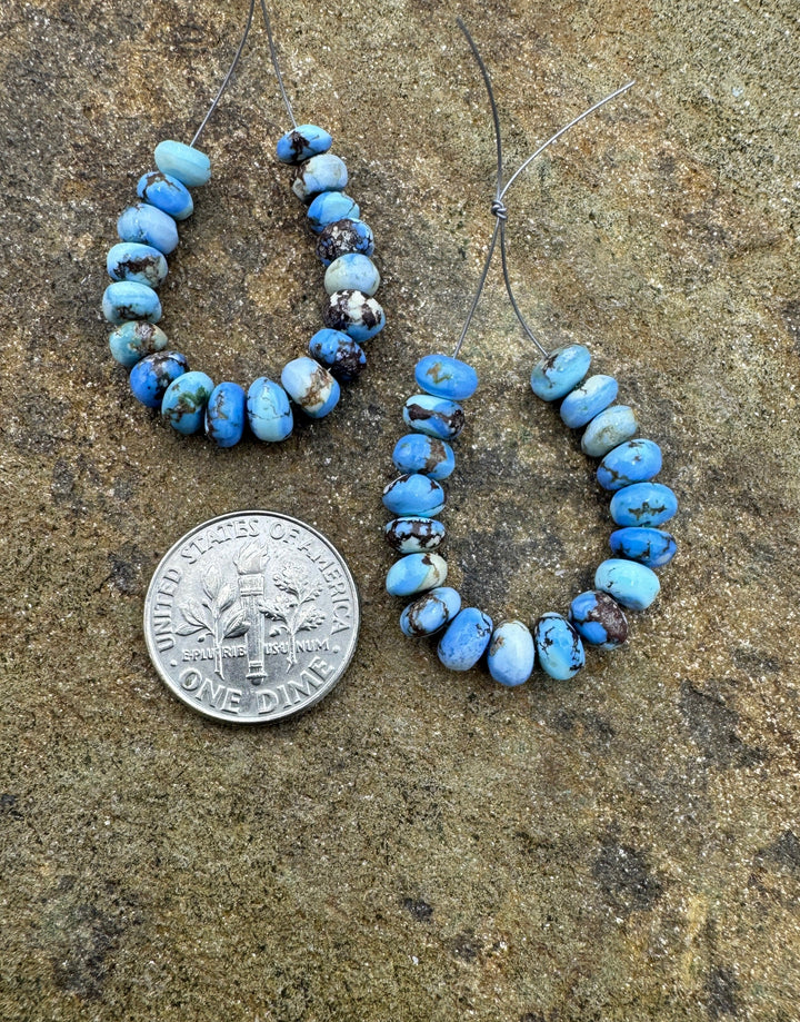 RARE AAA+ Golden Hills Turquoise (Kazakhstan) 5mm Handcut