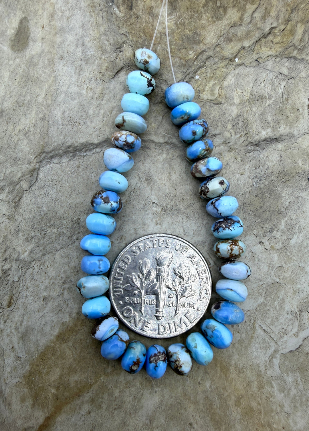 RARE AAA+ Golden Hills Turquoise (Kazakhstan) 5mm Handcut