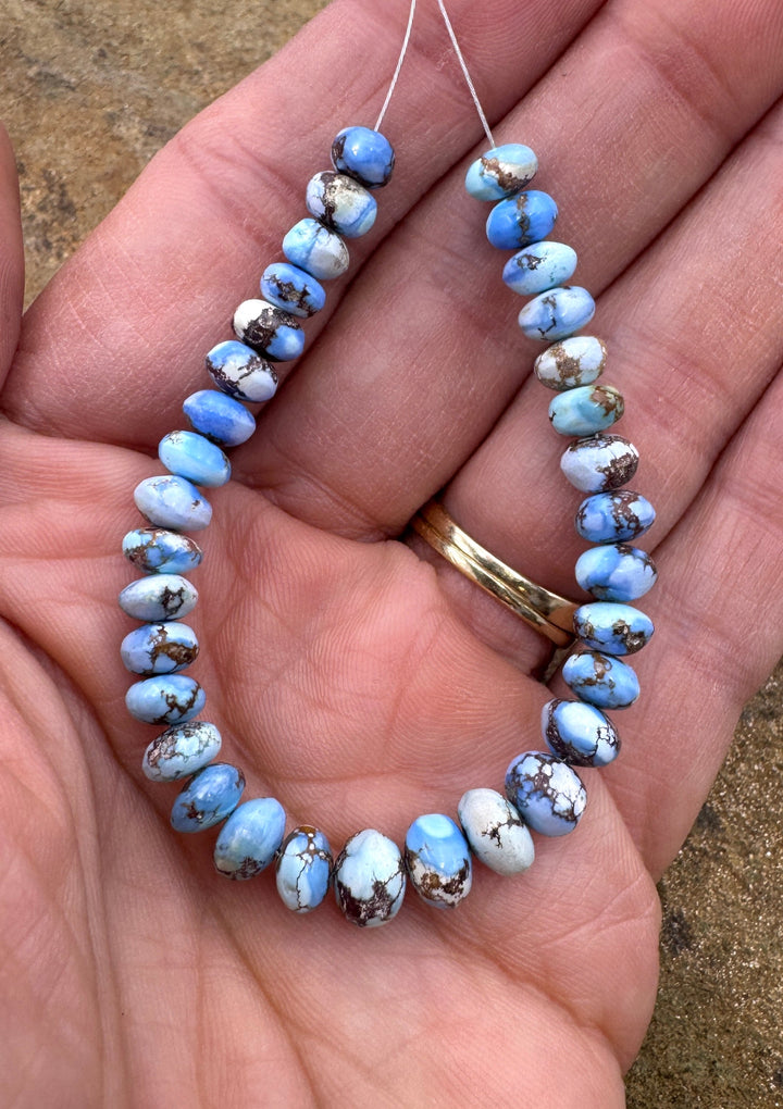 RARE AAA+ Golden Hills Turquoise (Kazakhstan) 6-7mm Handcut