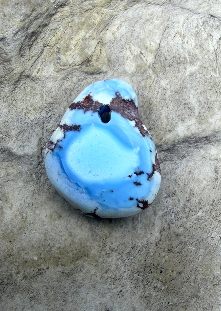 RARE AAA+ Golden Hills Turquoise (Kazakhstan) Bead Pendant