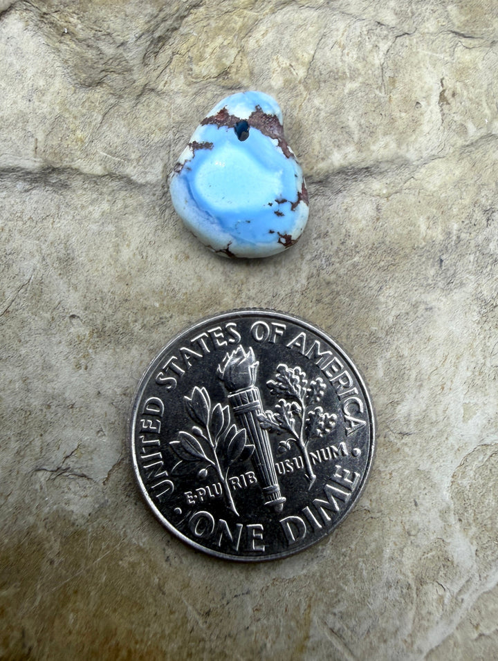 RARE AAA+ Golden Hills Turquoise (Kazakhstan) Bead Pendant