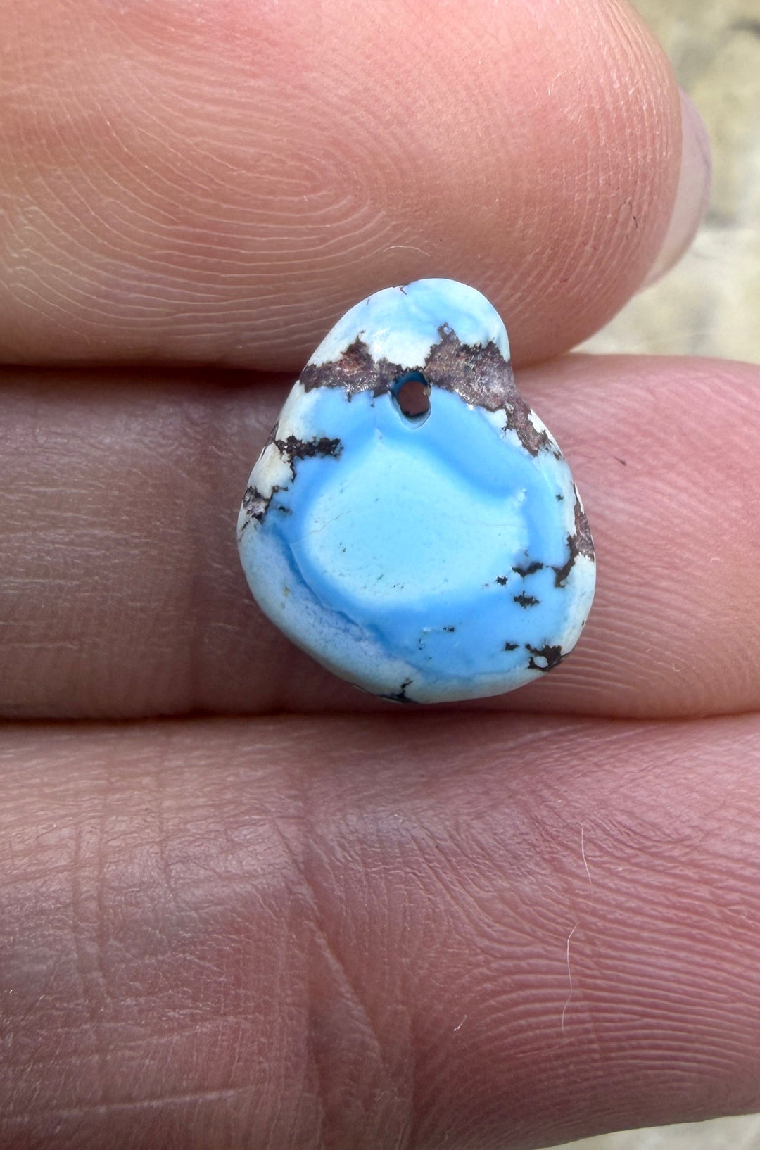 RARE AAA+ Golden Hills Turquoise (Kazakhstan) Bead Pendant