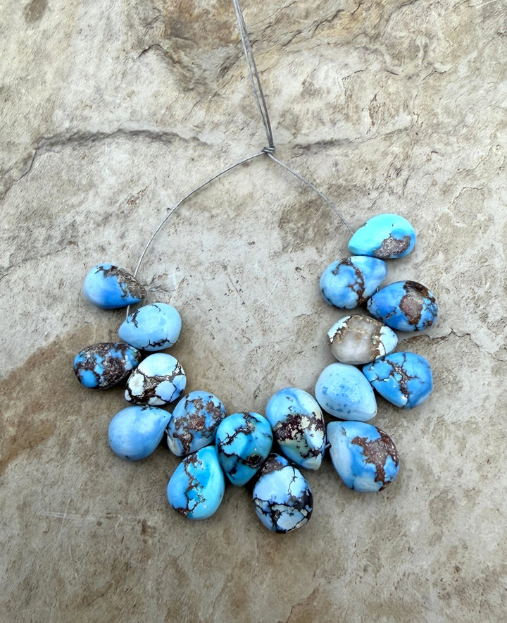 RARE AAA+ Golden Hills Turquoise (Kazakhstan) Briolette