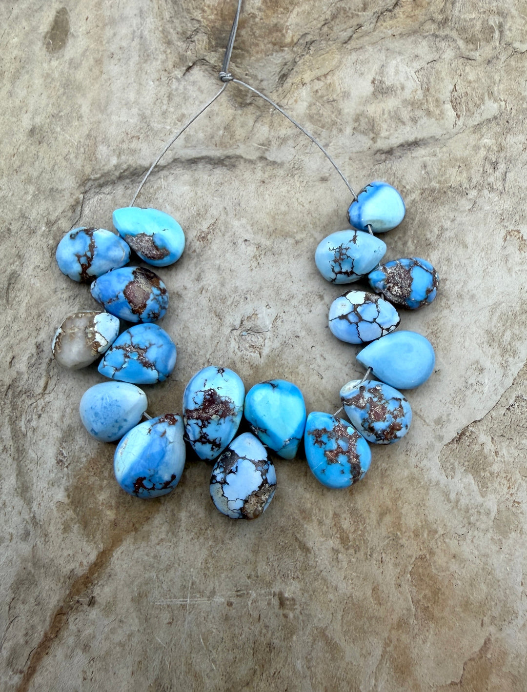 RARE AAA+ Golden Hills Turquoise (Kazakhstan) Briolette