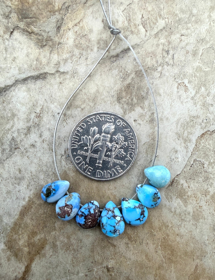 RARE AAA+ Golden Hills Turquoise (Kazakhstan) Briolette